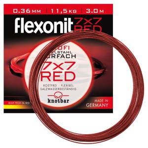 flexonit Fishing Wire Leader 7x7 RED