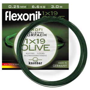 flexonit Fishing Wire Leader 1x19 Olive